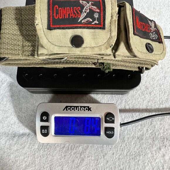 Vintage Survival Belt Compass Matches Knife Pouches Canvas Nylon Tactical Compas - Picture 16 of 16